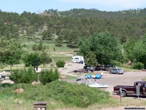 camp-out-colorado-carter-lake-boat-parking