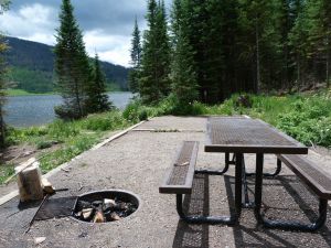 pearl-lake-state-park-campground-metal-picnic-tables